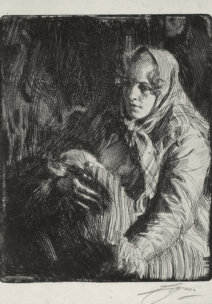  安德斯·莱奥纳德·佐恩 Anders Leonard Zorn —— 佐恩(素描) (37)